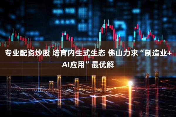 专业配资炒股 培育内生式生态 佛山力求“制造业+AI应用”最优解