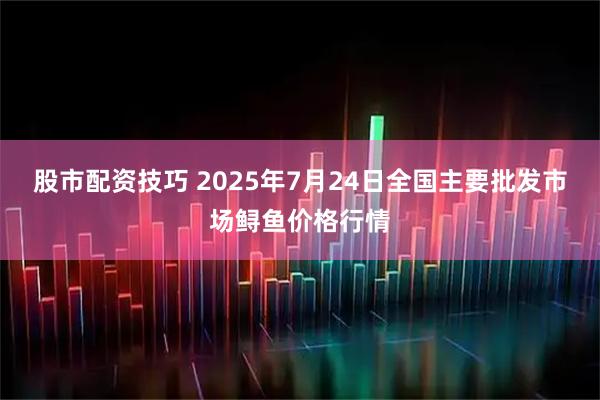 股市配资技巧 2025年7月24日全国主要批发市场鲟鱼价格行情